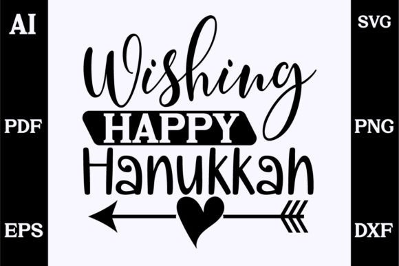 About Wishing Happy Hanukkah SVG Design