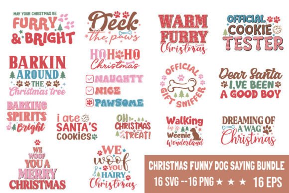 Christmas Funny Dog Saying SVG Bundle Review