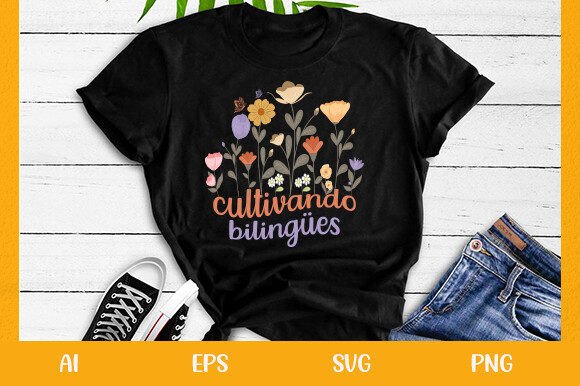 Cultivando Bilingües Spanish Teacher SVG