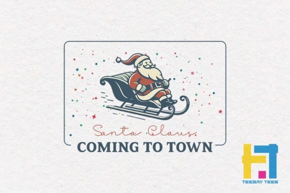 Santa Caluse Coming to Town Retro SVG: Real Use Test