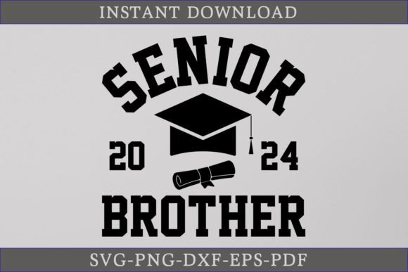 Senior Brother 2024 Graduate Shirt SVG – Design Review